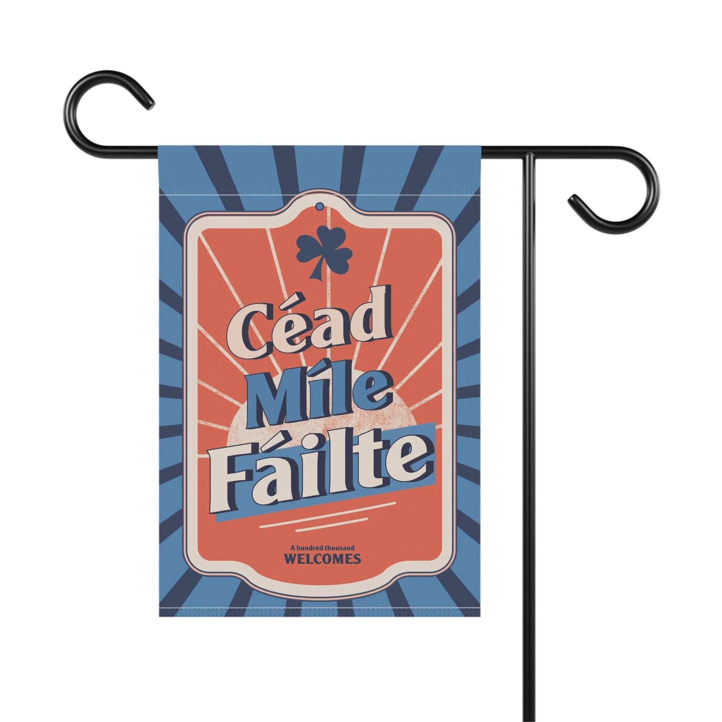 Céad Míle Fáilte Garden Flag 12"x18" - Outdoor and Indoor Decor - Gifts for Home - Irish Yard Art - Flag Art - VINTAGE VIBE