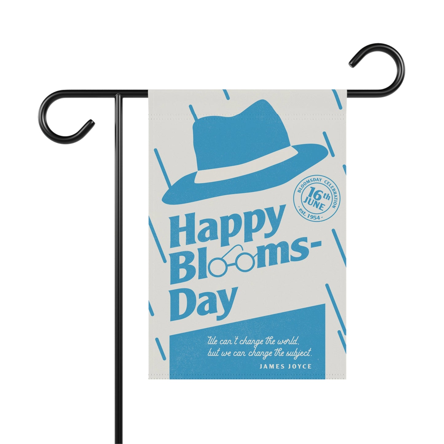 Happy Bloomsday Garden Flag 12"x18" or 24.5"x 32"