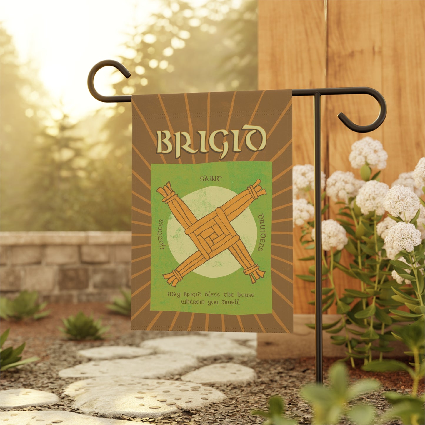 Brigid Garden & House Banner 12'' × 18''