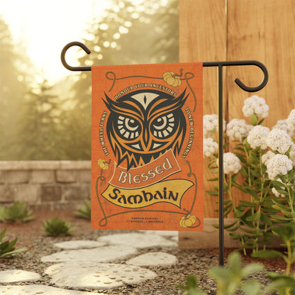 Samhain Garden Banner | Fall Decor, Seasonal Flag, Outdoor Decoration, Halloween Banner, Autumn Home Accent