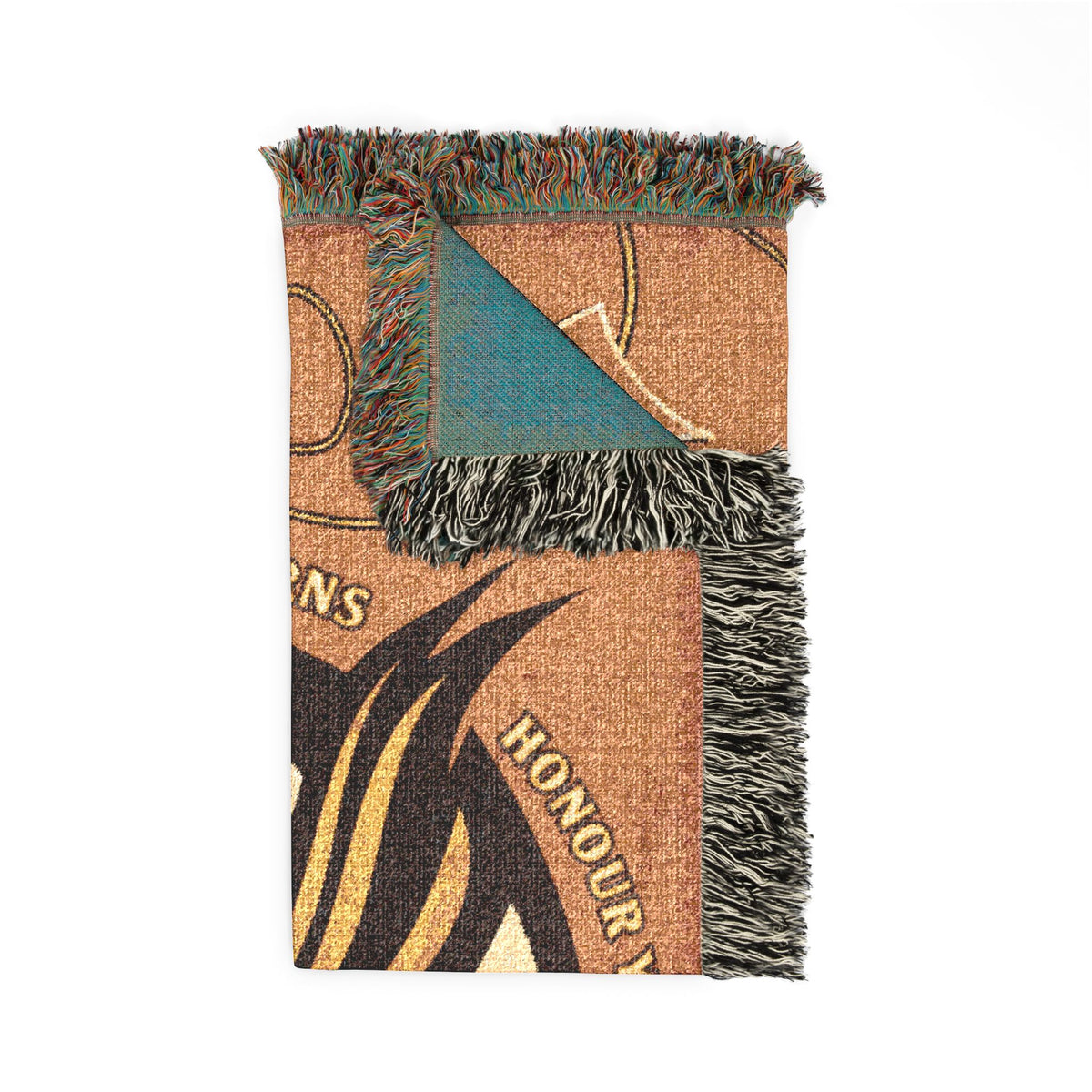 Blessed Owl Woven Blanket — Boho Spiritual Throw for Cozy Home Décor