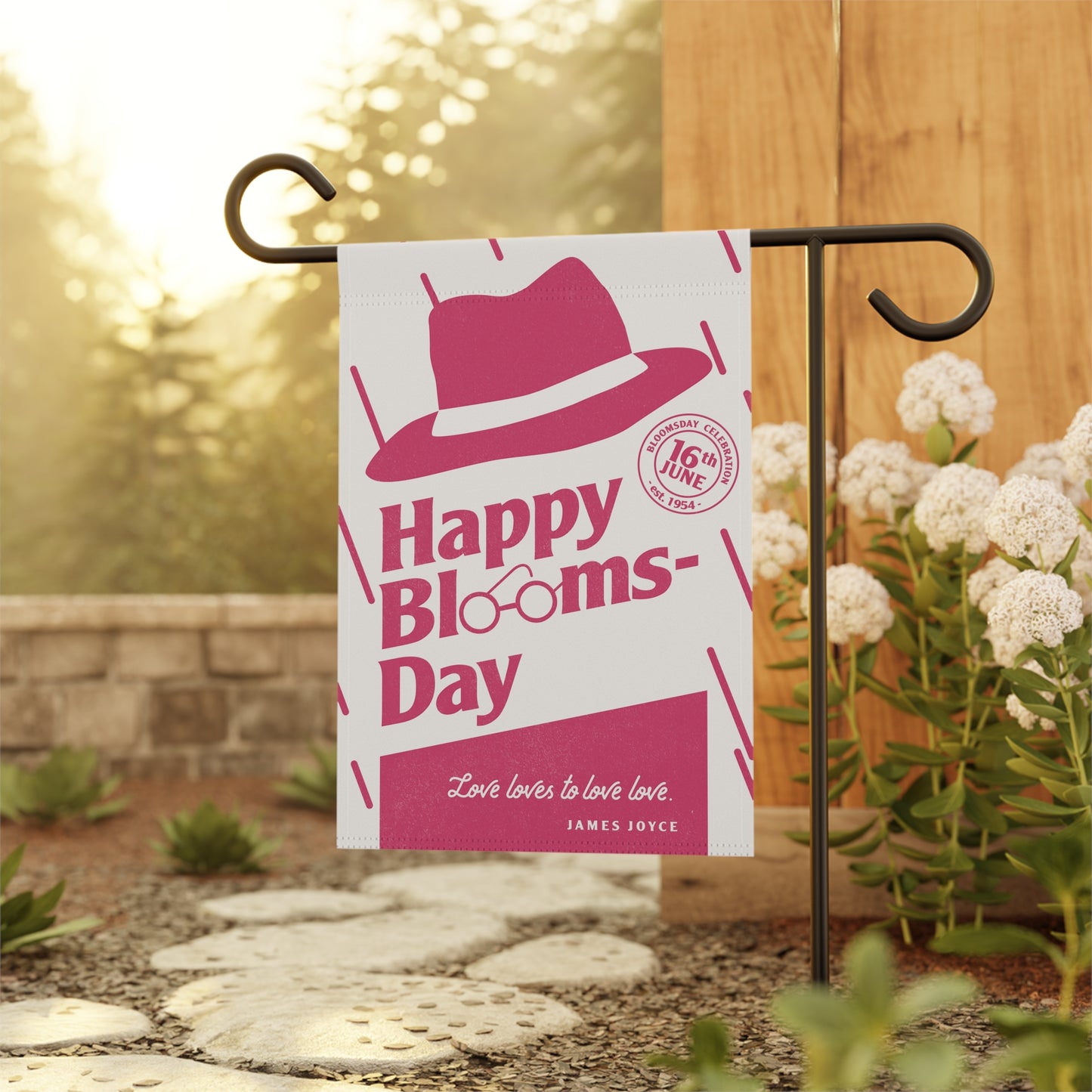 Bloomsday Garden Flag – Love Loves to Love Love | James Joyce Gift