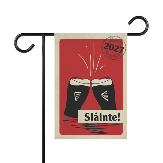 Banner Flag - Irish Sláinte 2027 Celebration - New Year Garden Flag