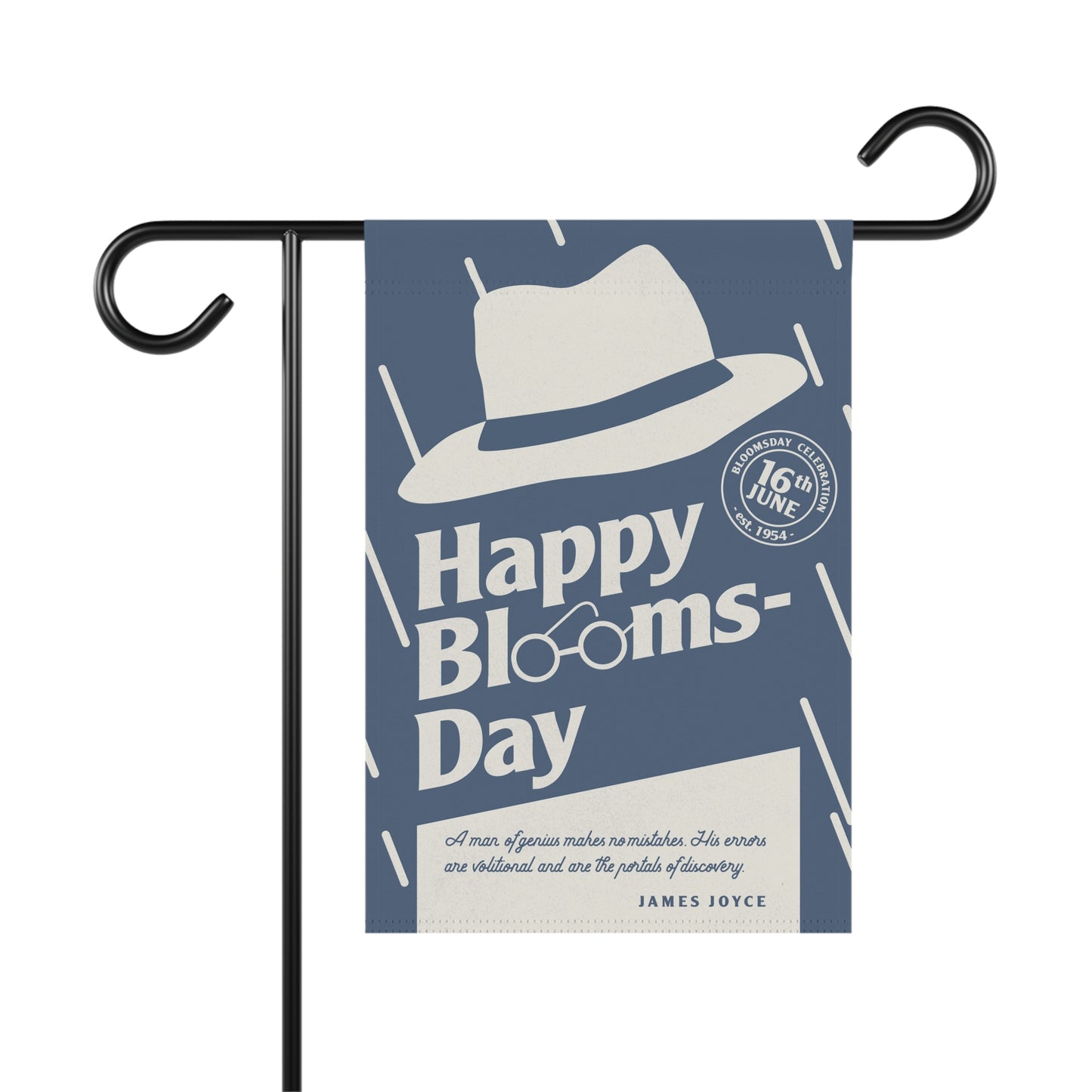 Bloomsday Garden Flag – A Man of Genius Makes No Mistakes | James Joyce Gift