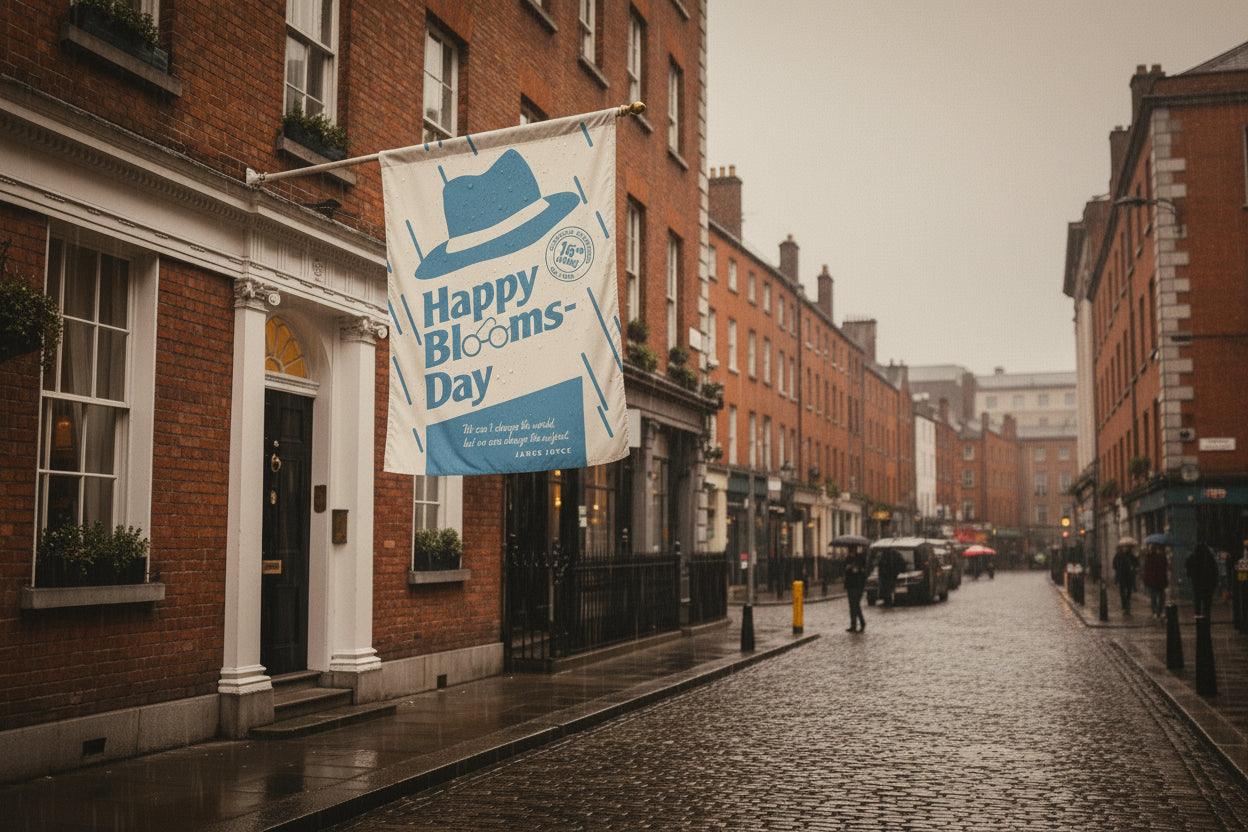 Bloomsday Garden Flag – Celebrate June 16th James Joyce | Irish Decor