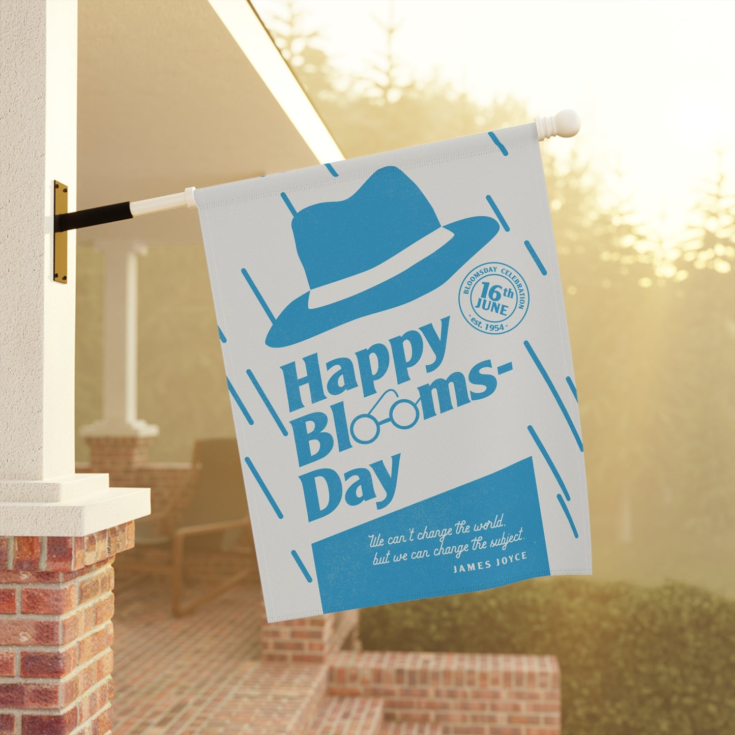 Bloomsday Garden Flag – Celebrate June 16th James Joyce | Irish Decor