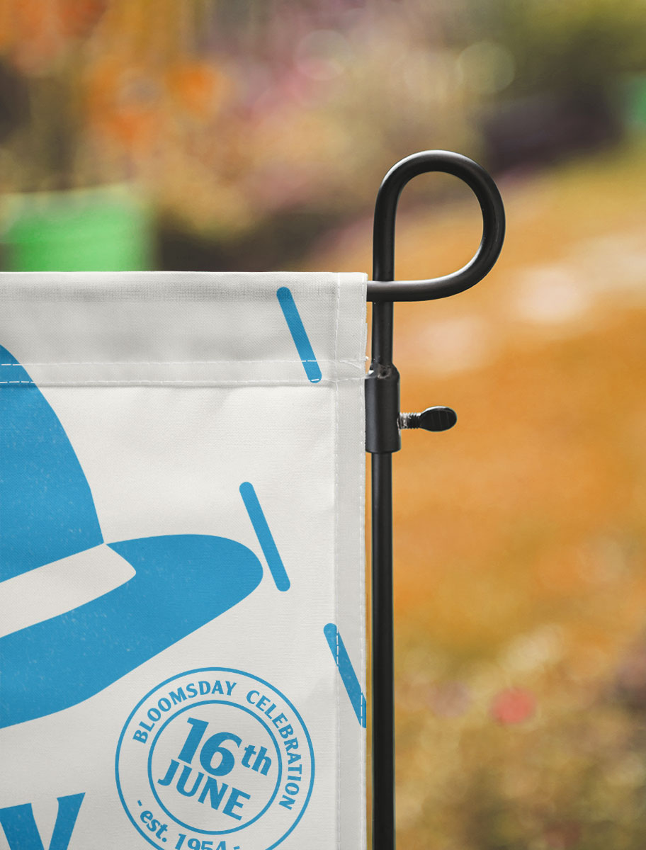 Bloomsday Garden Flag – We Can Change the Subject | James Joyce Gift