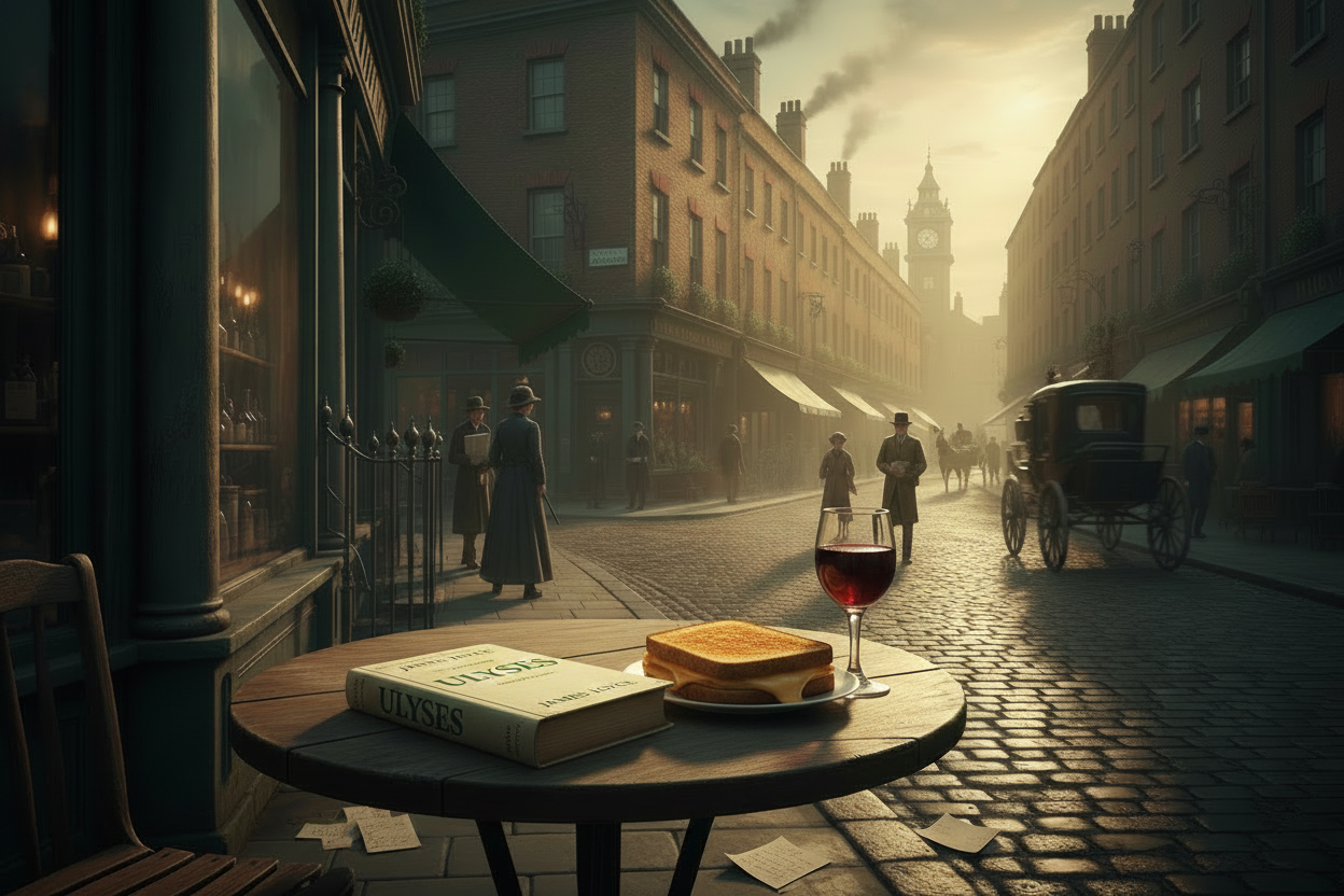 Bloomsday Banner – Wine & Toasted Cheese
