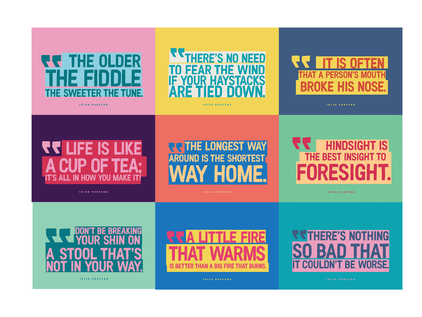 IRISH SAYINGS Wall Calendars 2025 (EU & Rest of World)